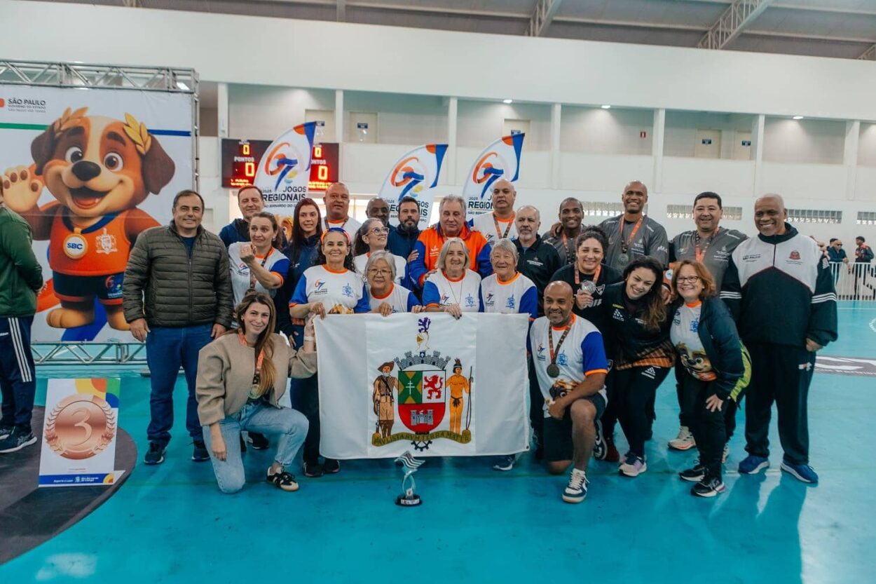 Com 185 medalhas, São Bernardo se destaca na classificação geral e assegura pódio dos Jogos Regionais 2025