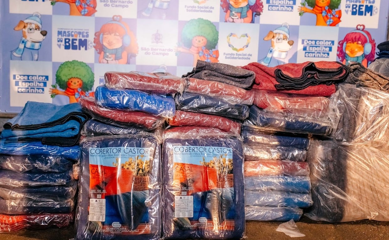 Campanha de Inverno 2025 de São Bernardo já arrecadou 30 mil peças