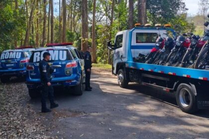 GCM de S.Bernardo apreende 5 motos e desmonta ponto de manobras perigosas no Demarchi