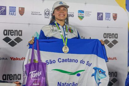 Nadadora de São Caetano conquista medalha de ouro nos 200m Borboleta do Pan
