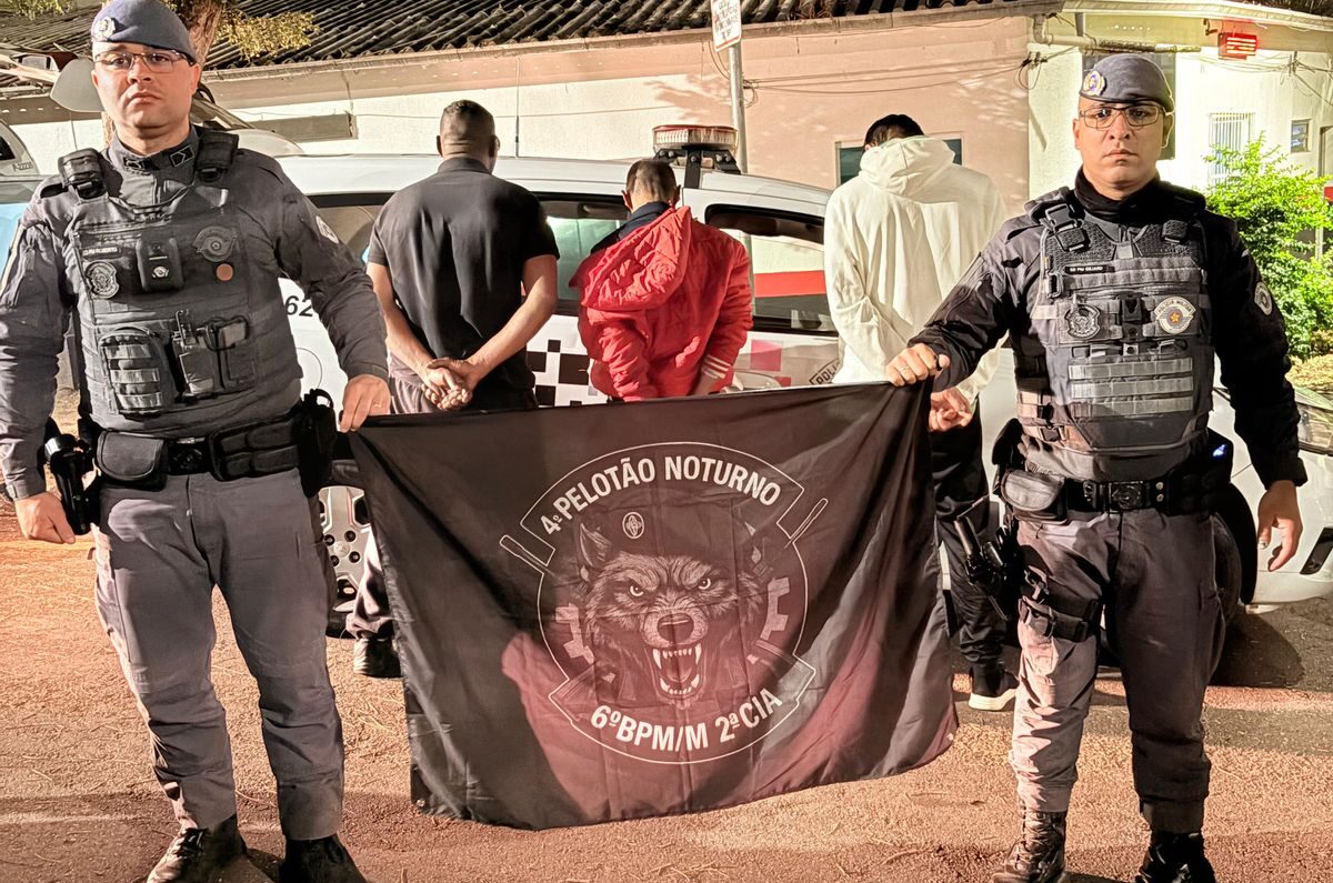 PM prende trio por furto à Loja Oxxo de São Bernardo