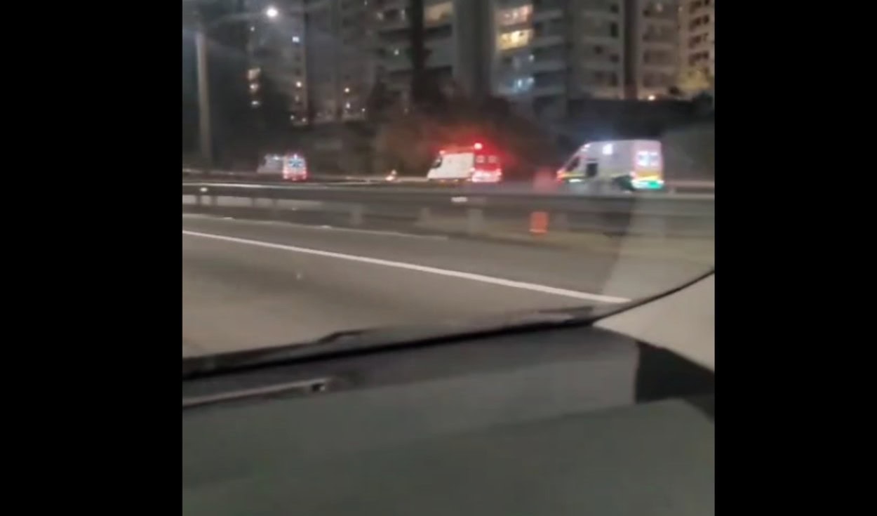 Acidente com duas motos deixa três feridos na Rodovia Anchieta