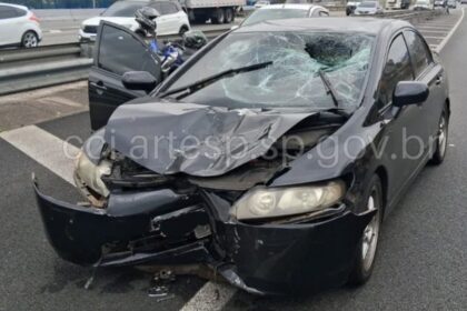 Acidente na Via Anchieta deixa motociclista sem vida em São Bernardo