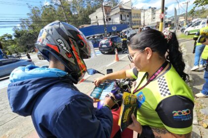 Ribeirão Pires e Detran-SP realizam ação de conscientização para motociclistas