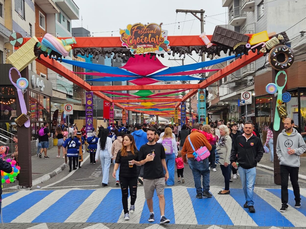 Festival do Chocolate movimenta R$ 6 milhões e impulsiona economia de Ribeirão Pires