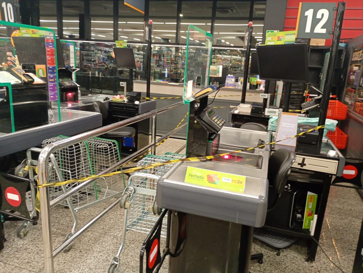 GCM de São Caetano detém homem em flagrante por furto e princípio de incêndio em supermercado