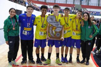 Com trabalho de base, atletas de São Bernardo conquistam medalhas com a Seleção Brasileira Infantil de Handebol, no Paraguai
