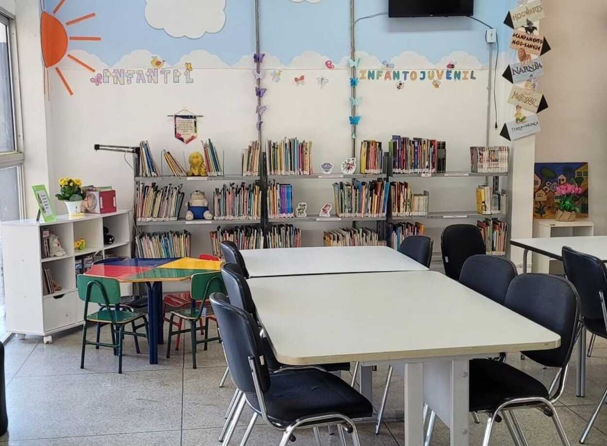 Biblioteca do CEU Das Artes passa por revitalização para receber a população em Diadema