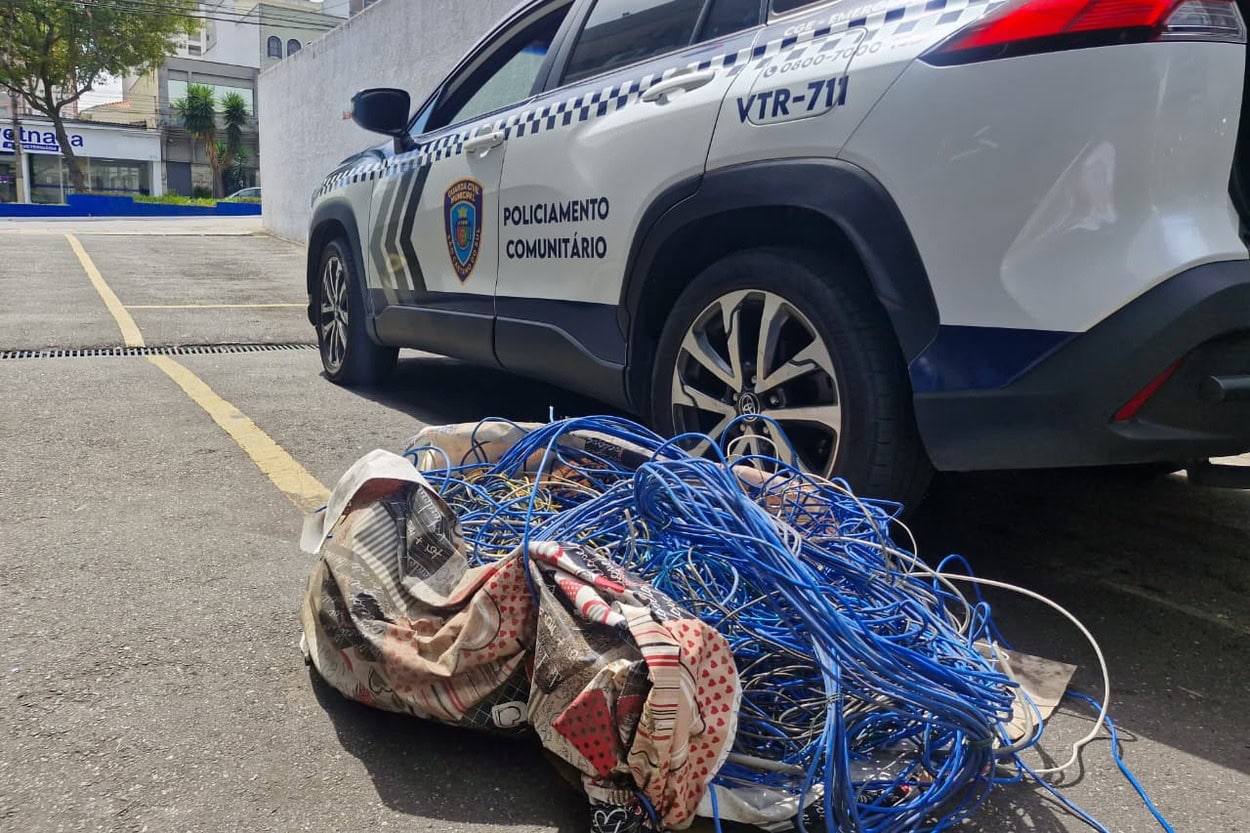 GCM de São Caetano prende homem por furto de fiação no Centro