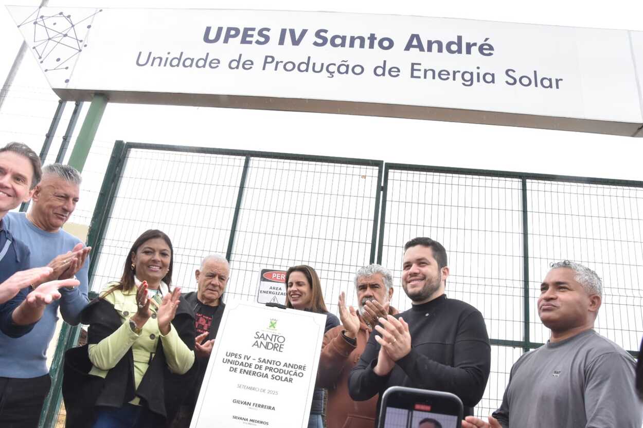 lvan inaugura quarta usina do parque de produção de energia solar em Santo André