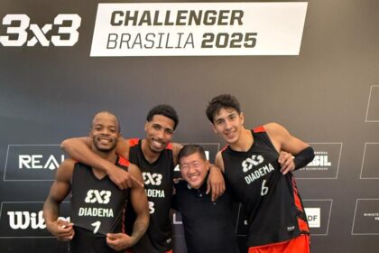 Prefeito Taka acompanha vitória de Diadema no Challenger Internacional de Basquete 3x3