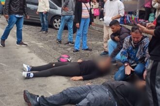 Motociclista sofre queda grave no centro de Diadema