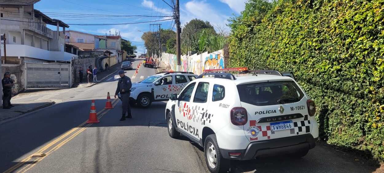 Polícia Militar atendeu a ocorrência e acionou o helicóptero Águia