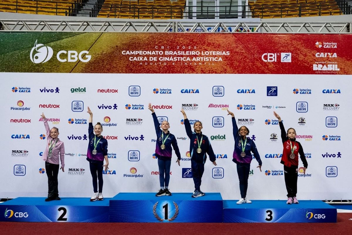Ginástica Artística feminina de São Bernardo é vice-campeã do Campeonato Brasileiro infantil