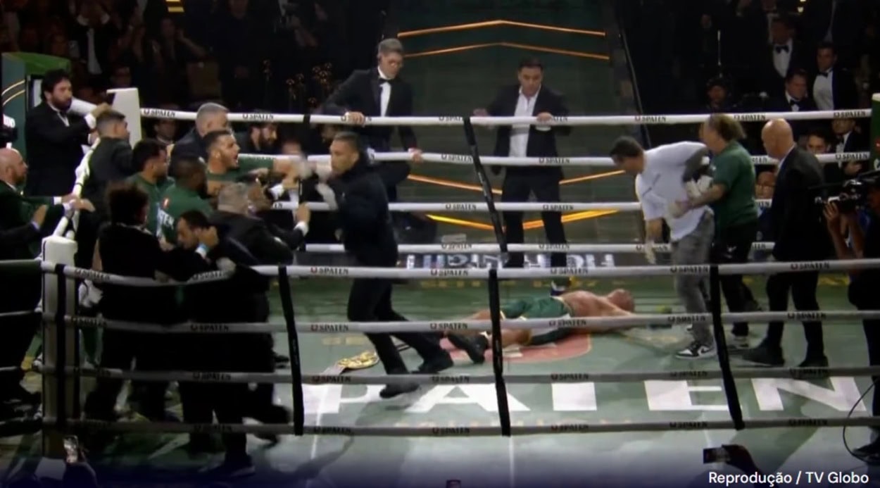 Confusão no Ringue: Luta entre Popó e Wanderlei Silva termina em briga generalizada