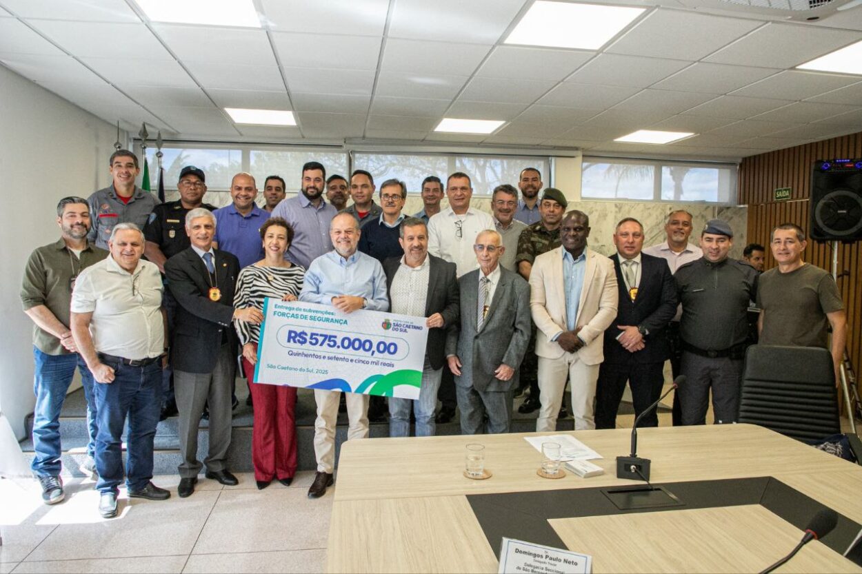 Prefeitura de São Caetano entrega subvenções para forças de segurança e reforça integração contra a criminalidade