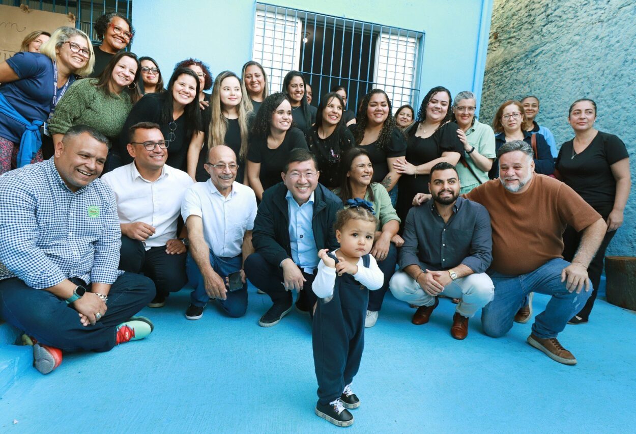 Prefeito de Diadema, Taka Yamauchi, inaugurou a creche MUVT I, com 74 vagas, nesta segunda (1/9)