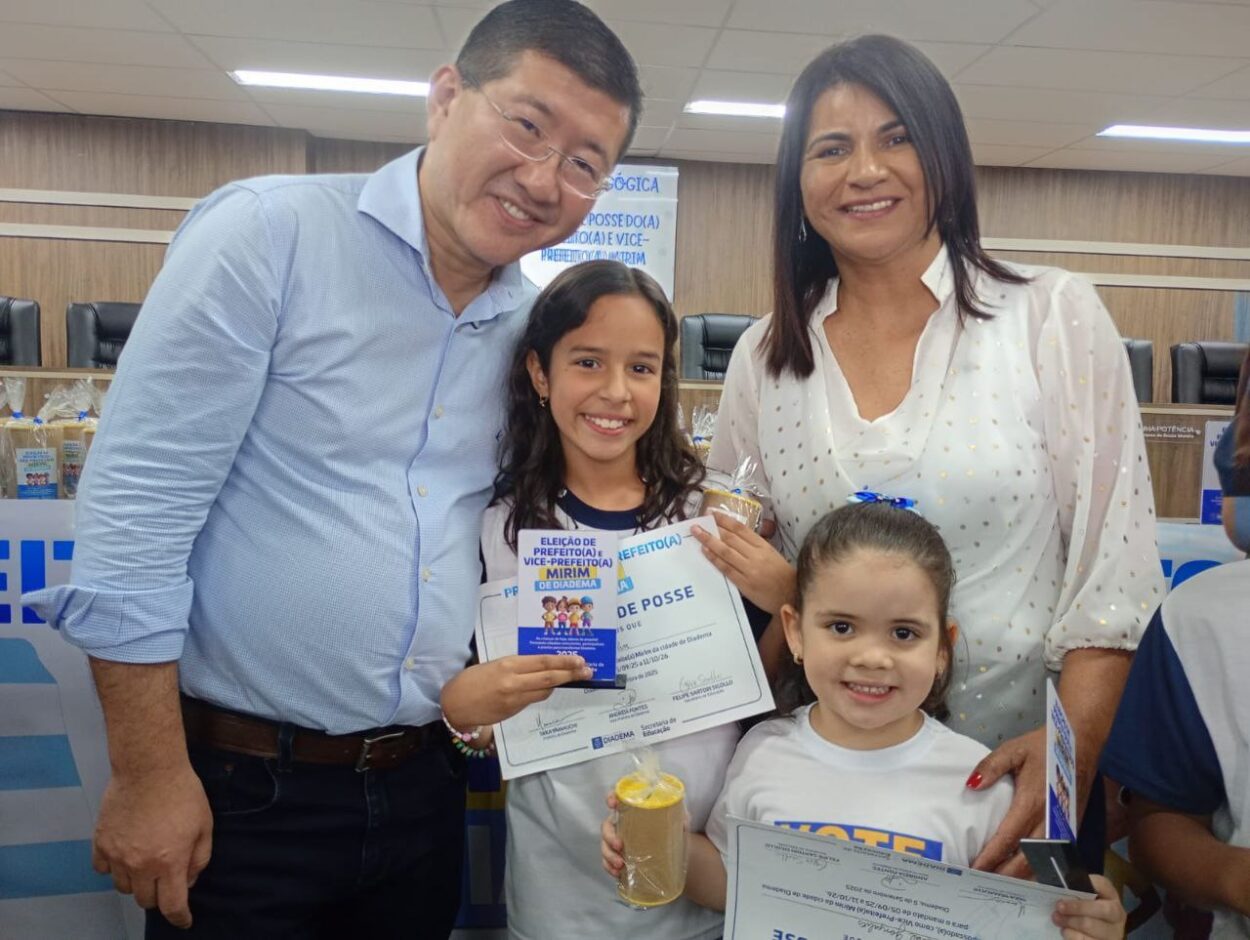 Diadema agora tem prefeita e vice-prefeita mirins