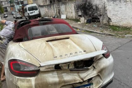 Empresário de Diadema tem veículo de luxo incendiado.