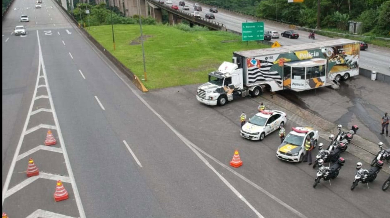 Policiais Militares Rodoviários foram acionados para atender a ocorrência de óbito na Imigrantes
