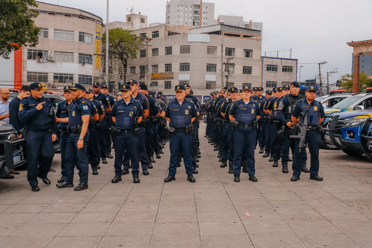 São 67 Guardas Civis Municipais em operação conjunta com a PM.