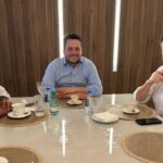 Presidente nacional do PSD destacou importância do chefe do Executivo andreense no cenário regional em encontro que contou com vice de Mauá
