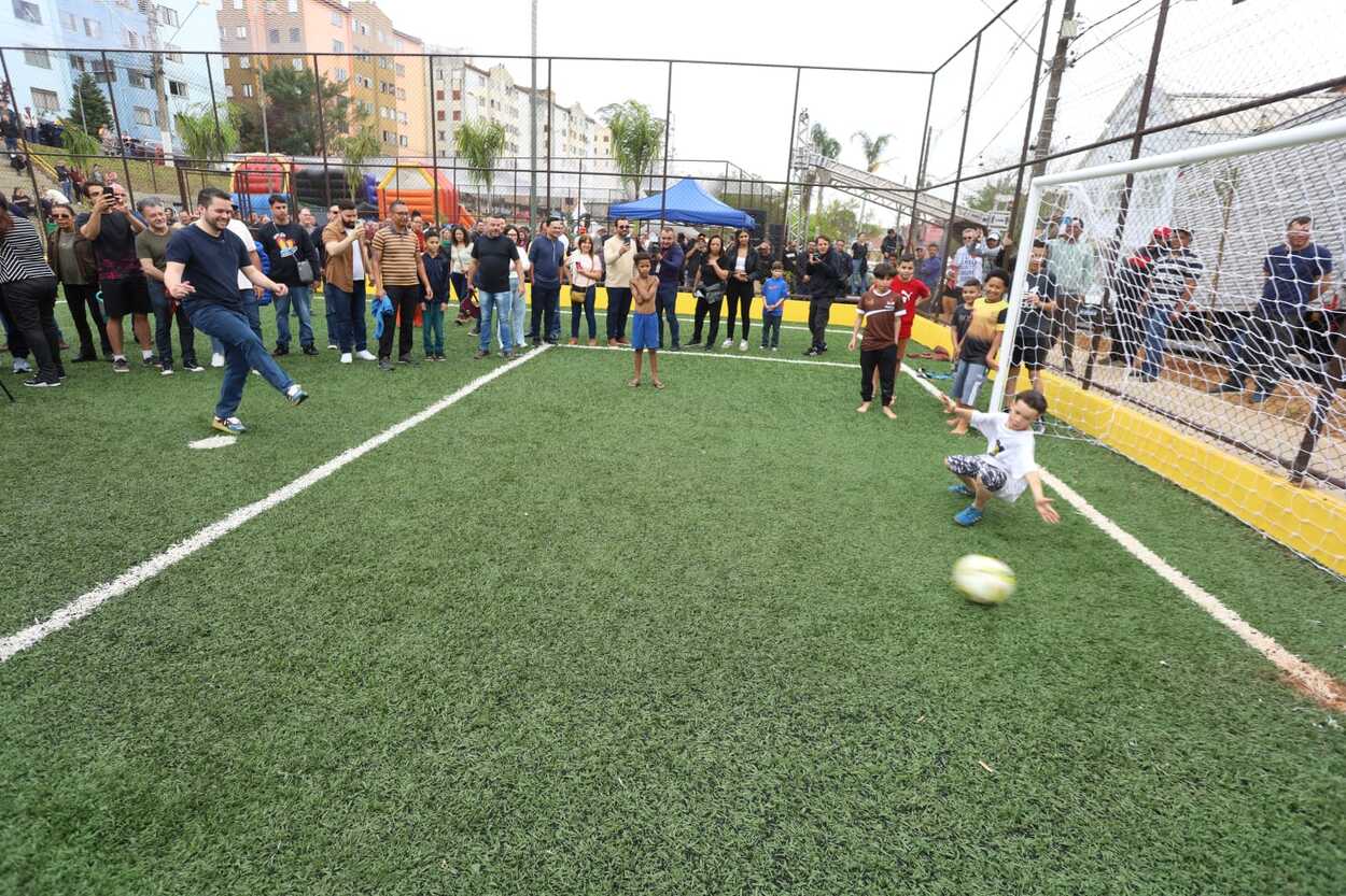 No Jardim Santo André, Gilvan entrega Praça Lamartine totalmente revitalizada
