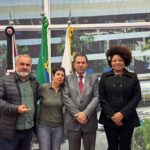 Vereadora Ana Nice recebe o ministro Luiz Marinho na Câmara de São Bernardo