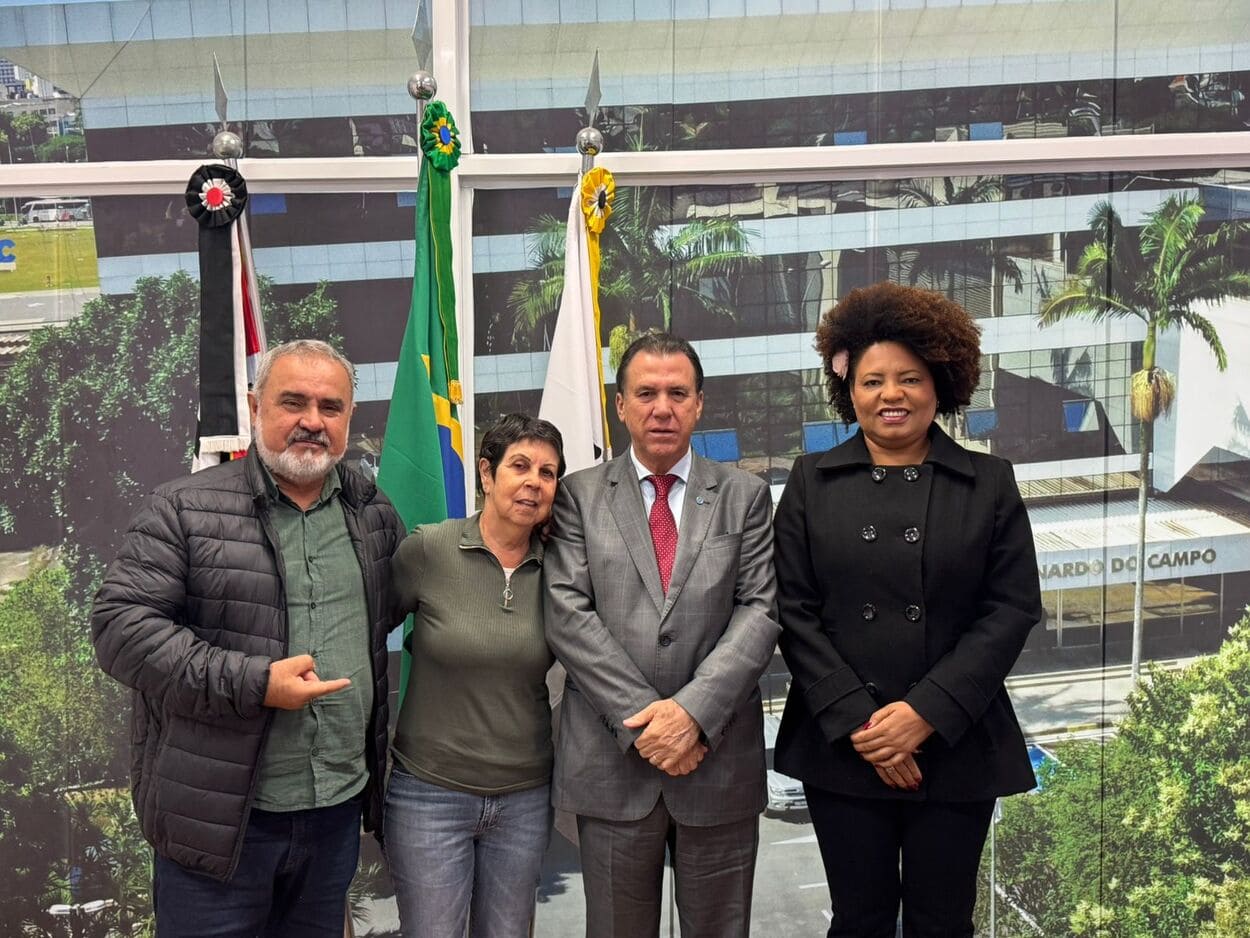 Vereadora Ana Nice recebe o ministro Luiz Marinho na Câmara de São Bernardo