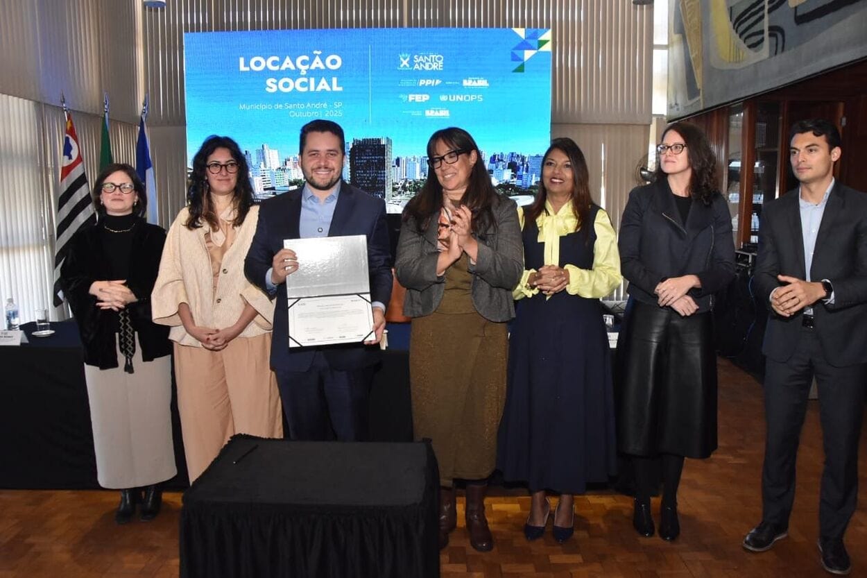 Parceria foi firmada em evento na Prefeitura com a presença do prefeito Gilvan Ferreira, e de representantes da Caixa, ONU e Governo Federal