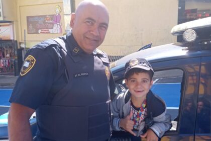 Fã da GCM, pequeno Cauã ganha presente inusitado no dia do aniversário