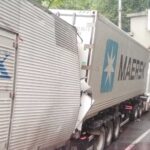 Acidente com caminhões na Anchieta deixa um sem vida e dois feridos gravemente