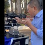 Drone para combater pancadão estava exposto na abertura da Operação Impacto e prefeito Taka disse que visa proteger 'a família de bem'