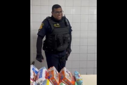 Emoção e união: GCM de São Bernardo vai ser pai e recebe presentes para o filho