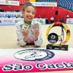 Ginasta de São Caetano conquista ouro na Fita no Campeonato Brasileiro Infantil disputado em Londrina