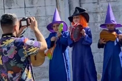 Uma ideia na cabeça e uma câmera na mão: Daniel filmou e editou o material produzido pelas crianças