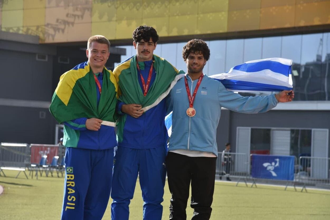 Com ouro e recorde na bagagem, dupla de São Bernardo brilha no Sul-Americano de Atletismo