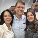 Primeira-dama de Sto.André Jessica Roberta participa de lançamento de programa social com Tarcísio e Cristiane Freitas.