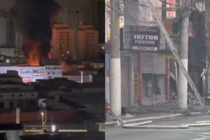 Incêndio de Grande Porte Atinge Loja no Centro de São Bernardo