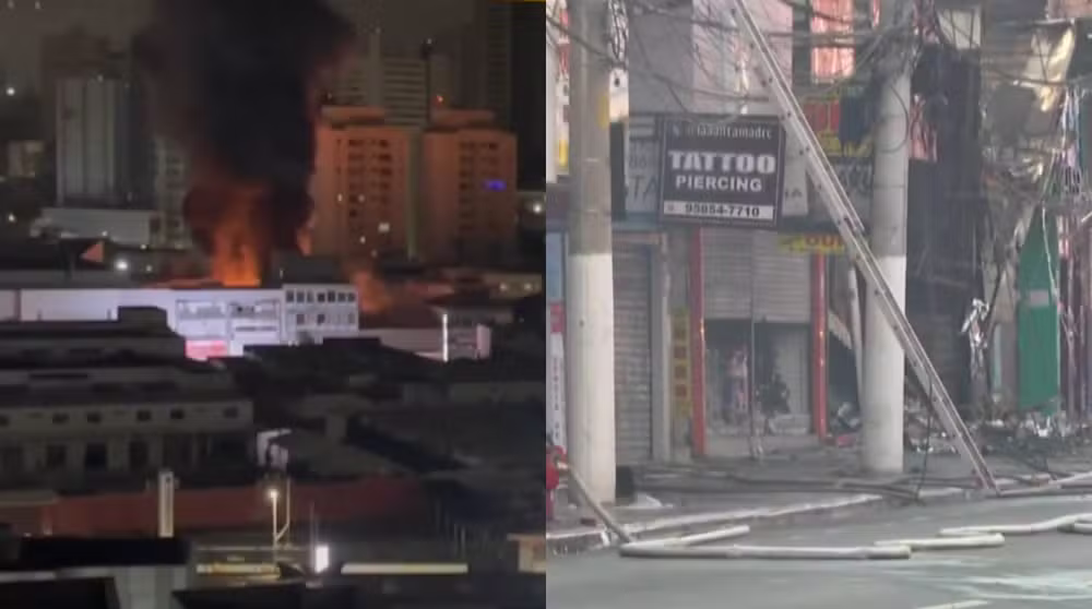 Incêndio de Grande Porte Atinge Loja no Centro de São Bernardo