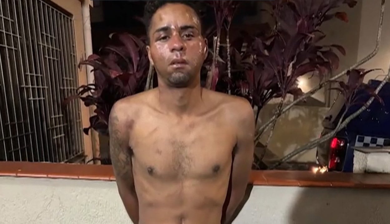 Durante a confusão, Leonardo desferiu um soco em Miguel.