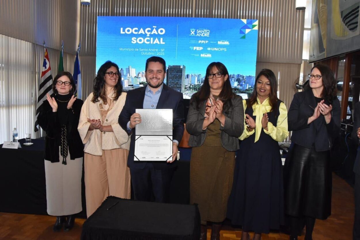 Gilvan Ferreira assina parceria inédita com a ONU para implantar projeto de locação social em Santo André