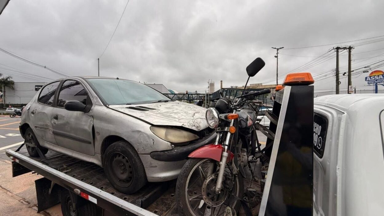 Em nova operação contra transporte clandestino, Prefeitura de Mauá apreende moto com centenas de multas