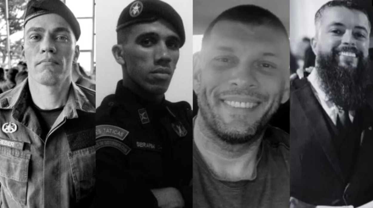 Quatro policiais perderam a vida durante a megaoperação no Rio de Janeiro.