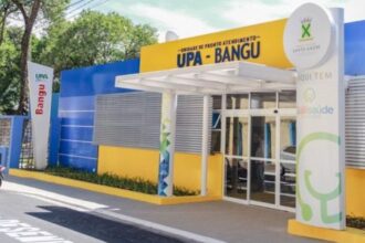 Vítima reconhece suspeito de 40 anos pelas roupas; ele procurou atendimento em UPA Bangu após ser ferido.