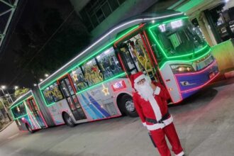 Ônibus de Natal da Next Mobilidade começa a circular em Diadema, São Beranrdo, Santo André e SP