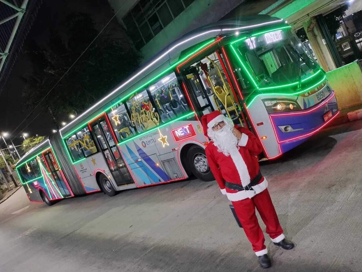 Ônibus de Natal da Next Mobilidade começa a circular em Diadema, São Beranrdo, Santo André e SP