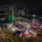 Emoção, luzes e Papai Noel de rapel marcam o lançamento do Natal Iluminado em São Bernardo