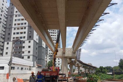 Viaduto do BRT-ABC da Engenharia Mauá está 75% concluído