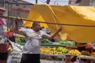 Em São Bernardo feirantes do bairro terra Nova II tiveram com as barracas.